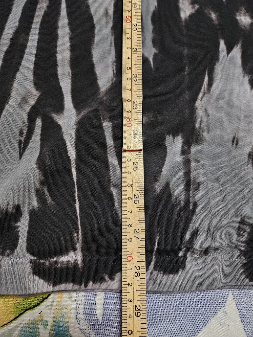 Jordan Men’s Black & Gray Tie-Dye Graphic T-Shirt